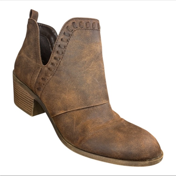 Rock & Candy Lipton Brown Microsuede Chelsea Ankle Boot with a Bloch Heel - Picture 11 of 12